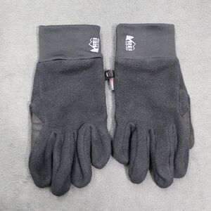 REI Co-op‎ Mens Polartec Fleece Gloves Size L Gray Winter Outdoor